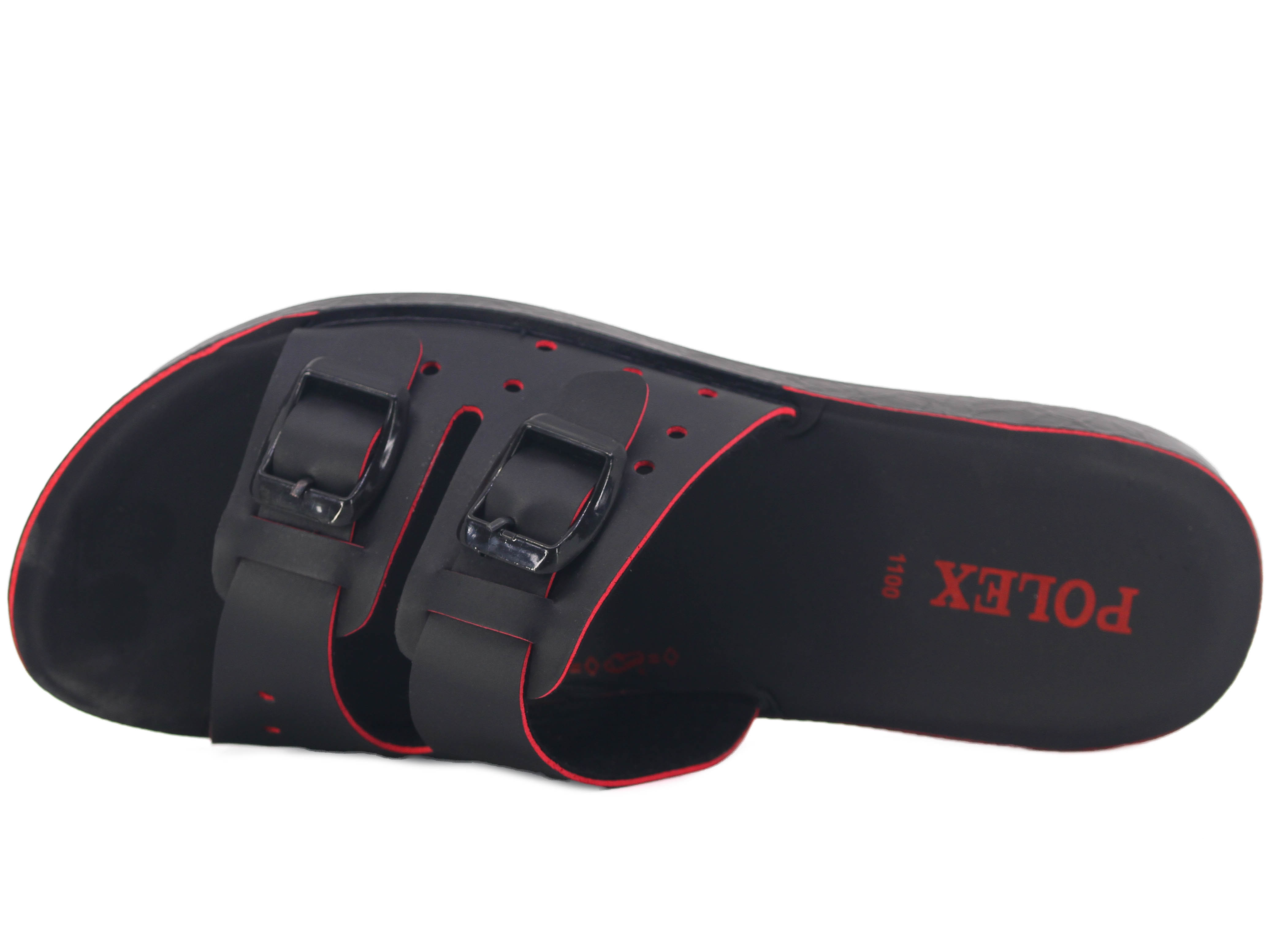 Polex Zenne 1110-A Çift Toka Ara Kat Delikli Günlük Terlik - 2
