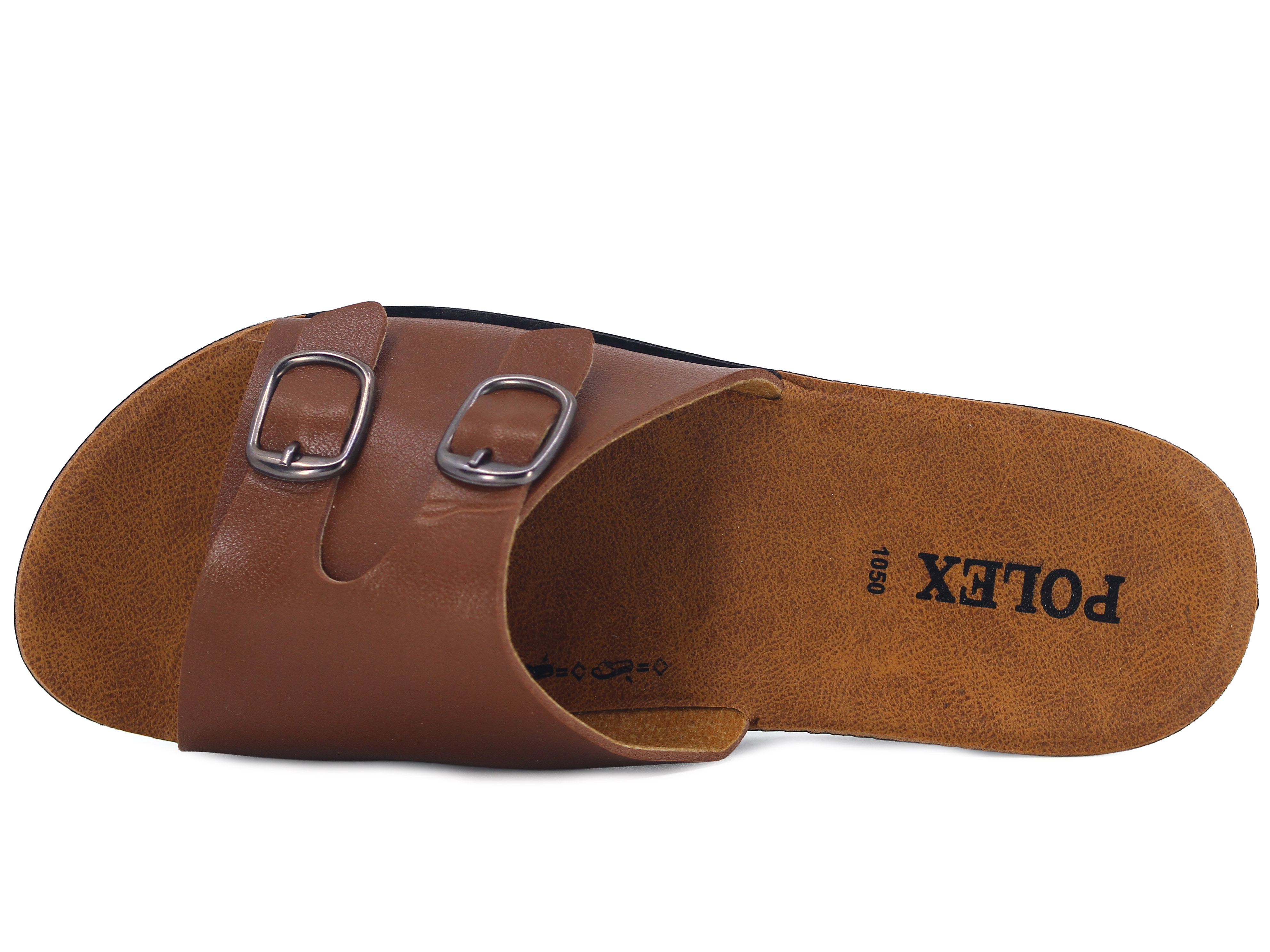 Polex Zenne 1062 Küçük Çift Toka Cilt Günlük Terlik - 2
