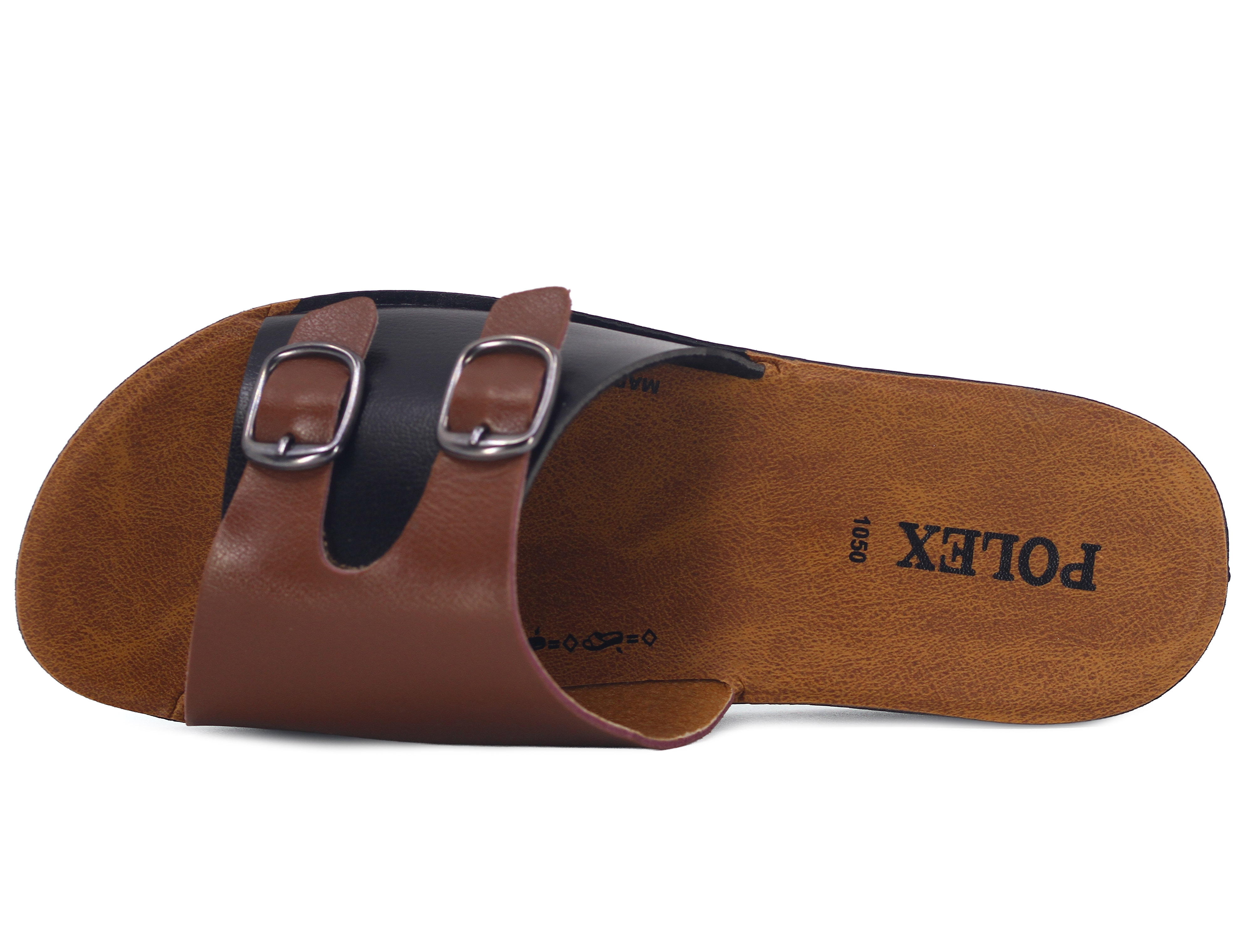 Polex Zenne 1062 Küçük Çift Toka Cilt Günlük Terlik - 2