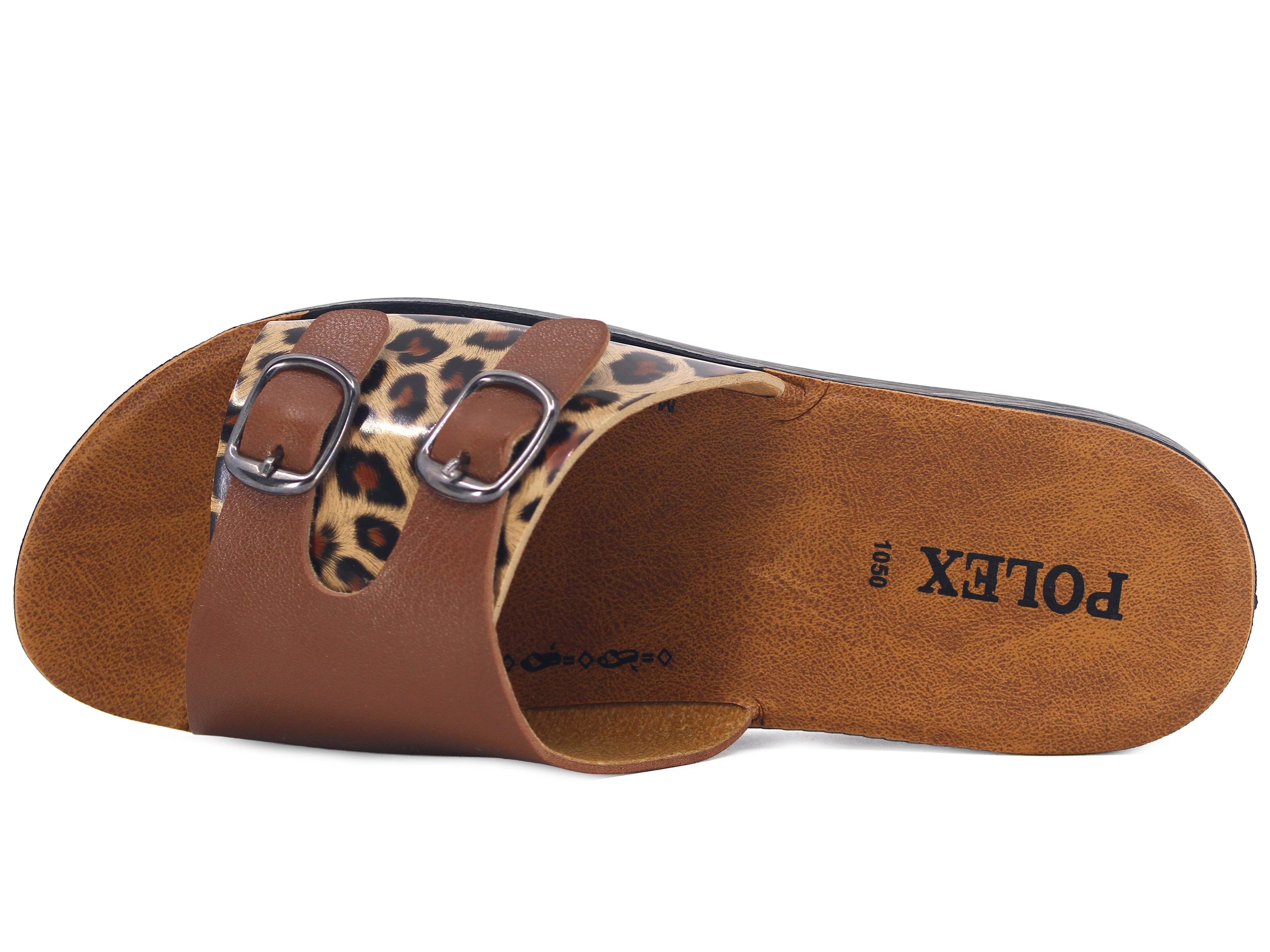 Polex Zenne 1062 Küçük Çift Toka Cilt Günlük Terlik - 2