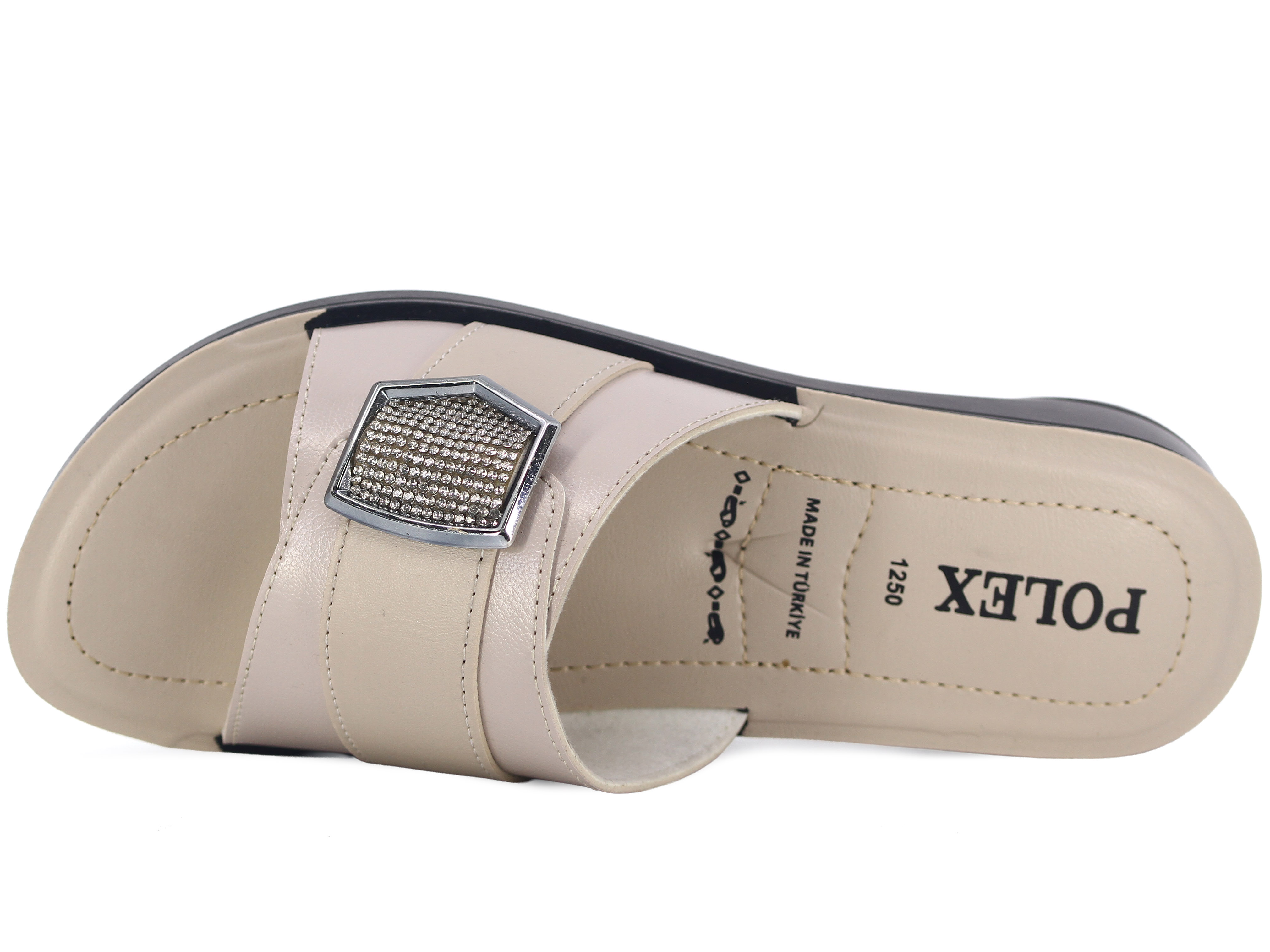 Polex Zenne 1251 Taşlı Pedli Günlük Terlik - 2