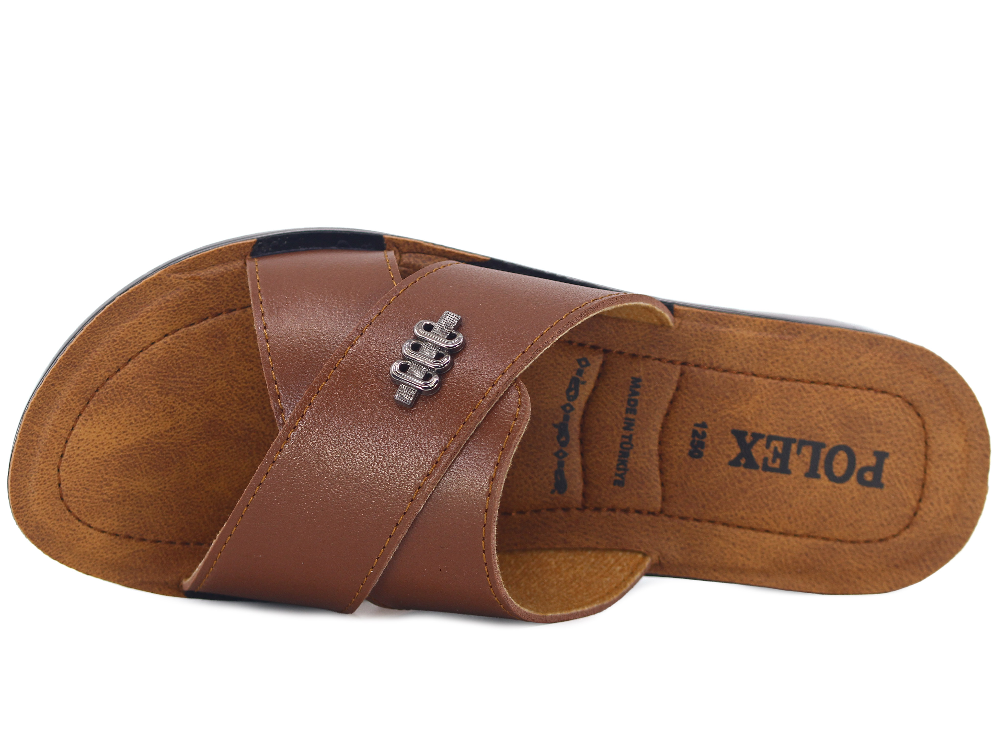 Polex Zenne 1256 Çapraz Tokalı Pedli Günlük Terlik - 2