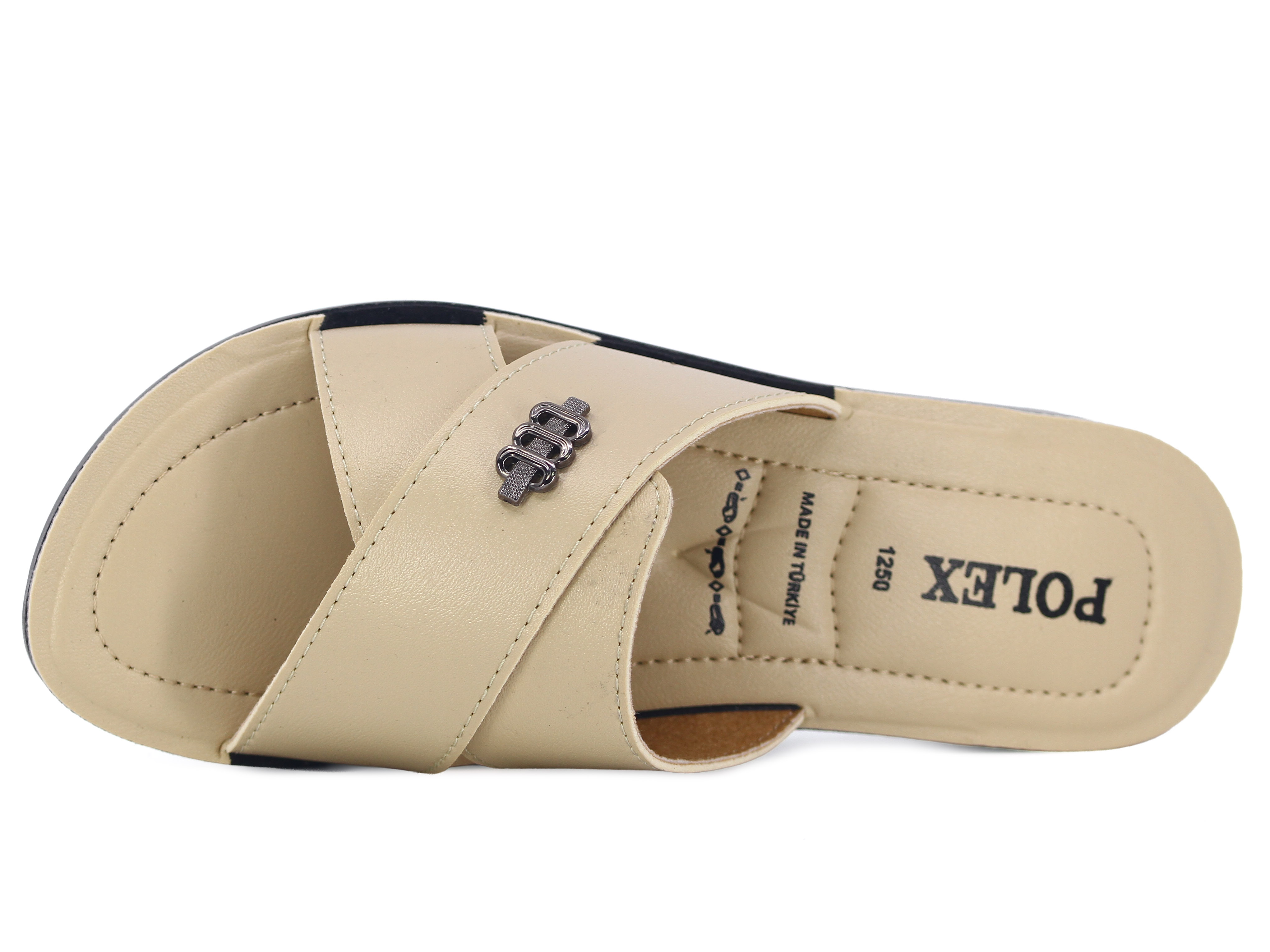 Polex Zenne 1256 Çapraz Tokalı Pedli Günlük Terlik - 2