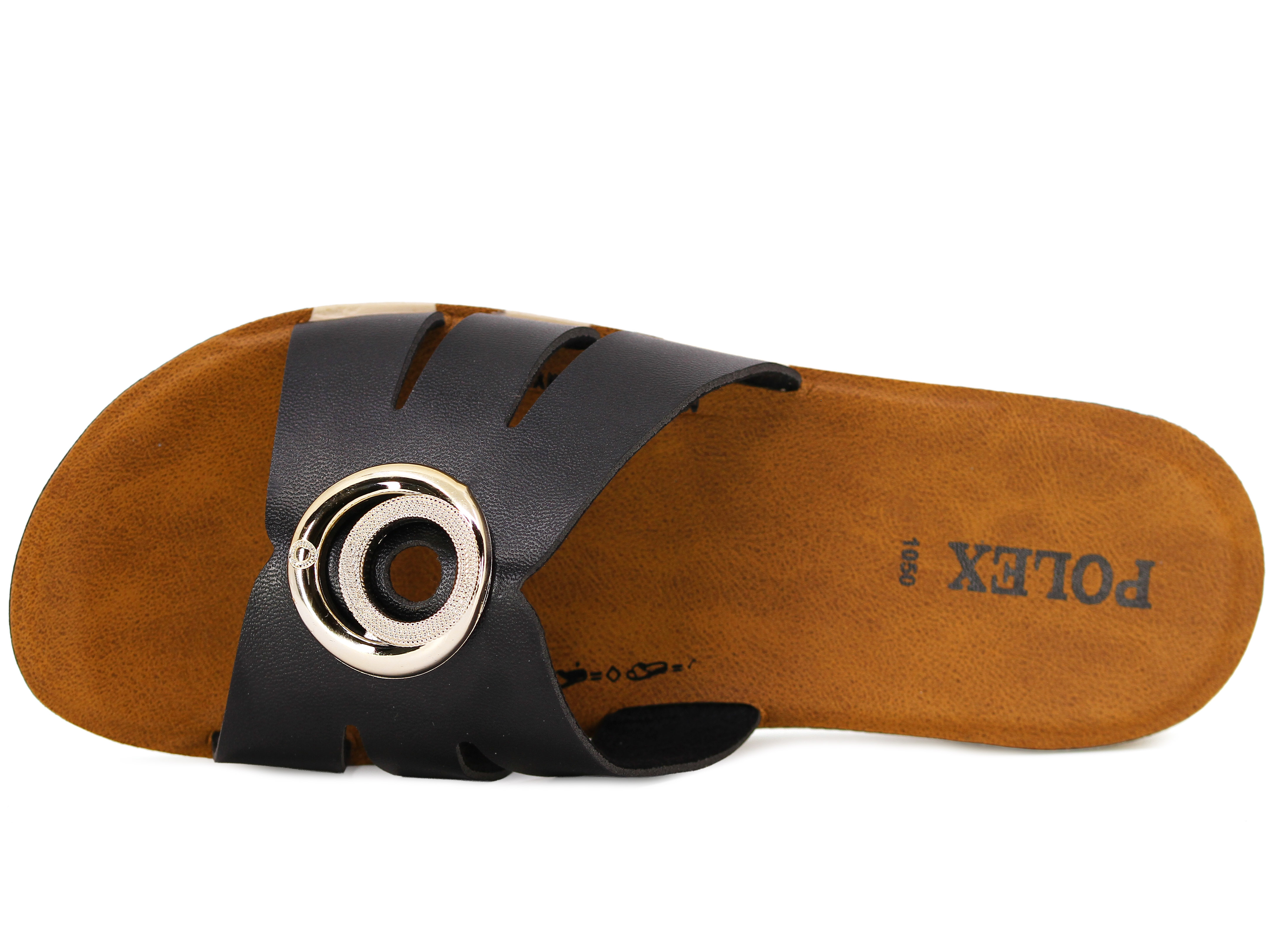 Polex Zenne 1080 Yuvarlak Toka Bej Taban Günlük Terlik - 2