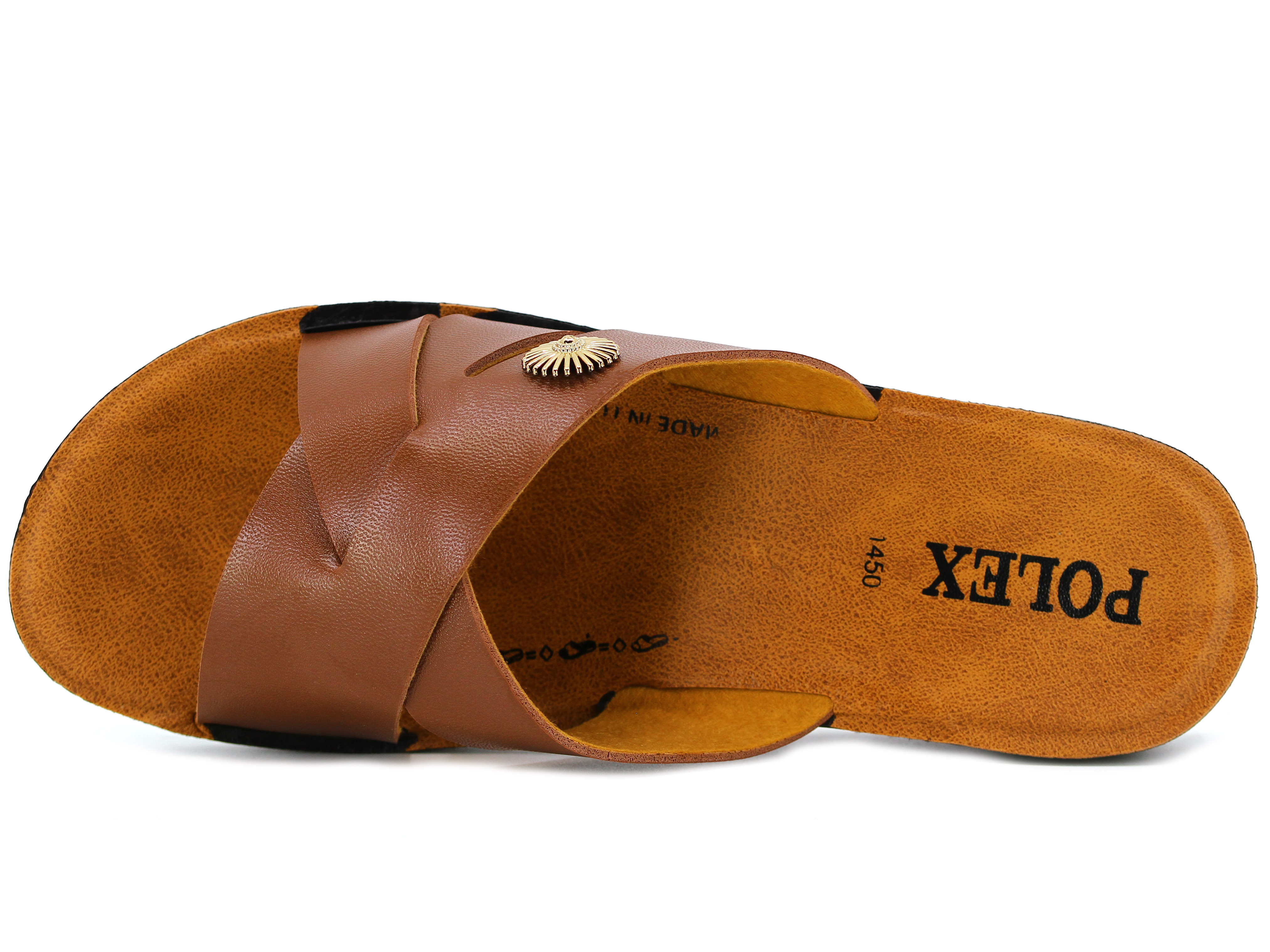 Polex Zenne 1458 Çapraz Tokalı Traktör Günlük Terlik - 2